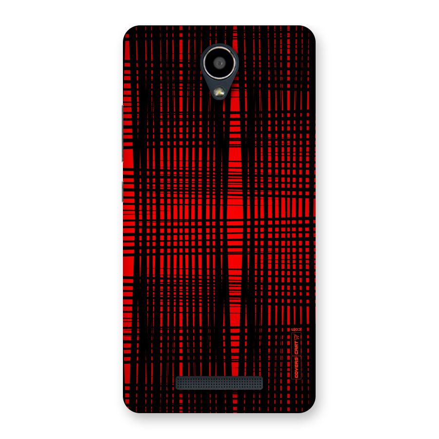 Red Net Design Back Case for Redmi Note 2