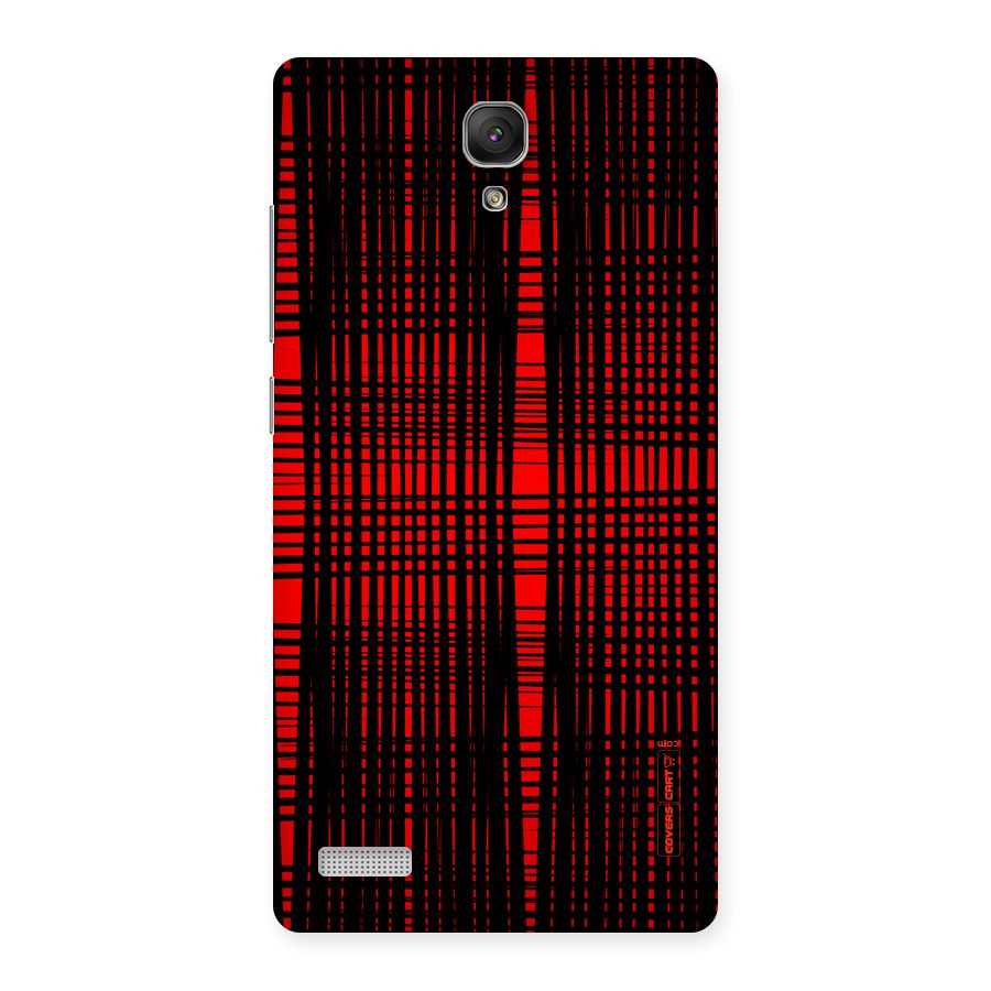 Red Net Design Back Case for Redmi Note Prime