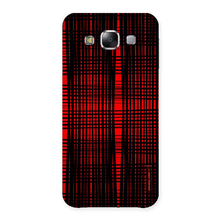 Red Net Design Back Case for Samsung Galaxy E5