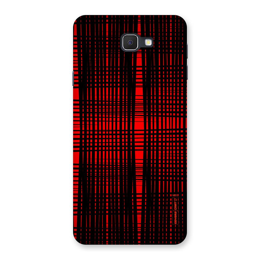 Red Net Design Back Case for Samsung Galaxy J7 Prime