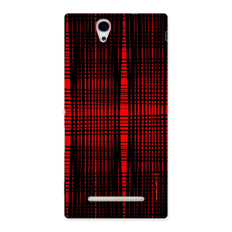 Red Net Design Back Case for Sony Xperia C3
