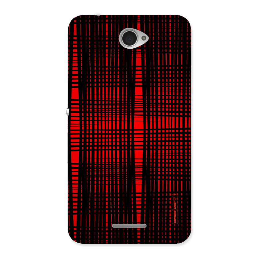 Red Net Design Back Case for Sony Xperia E4