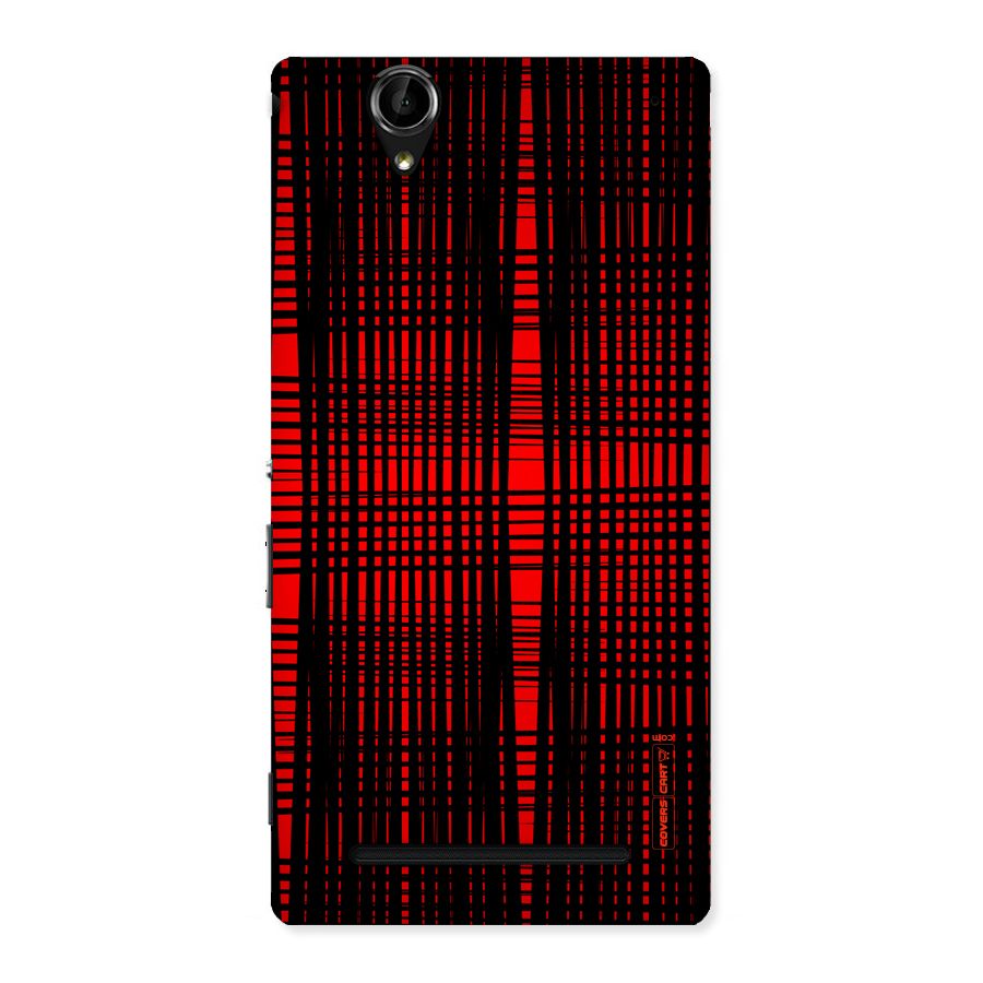 Red Net Design Back Case for Sony Xperia T2