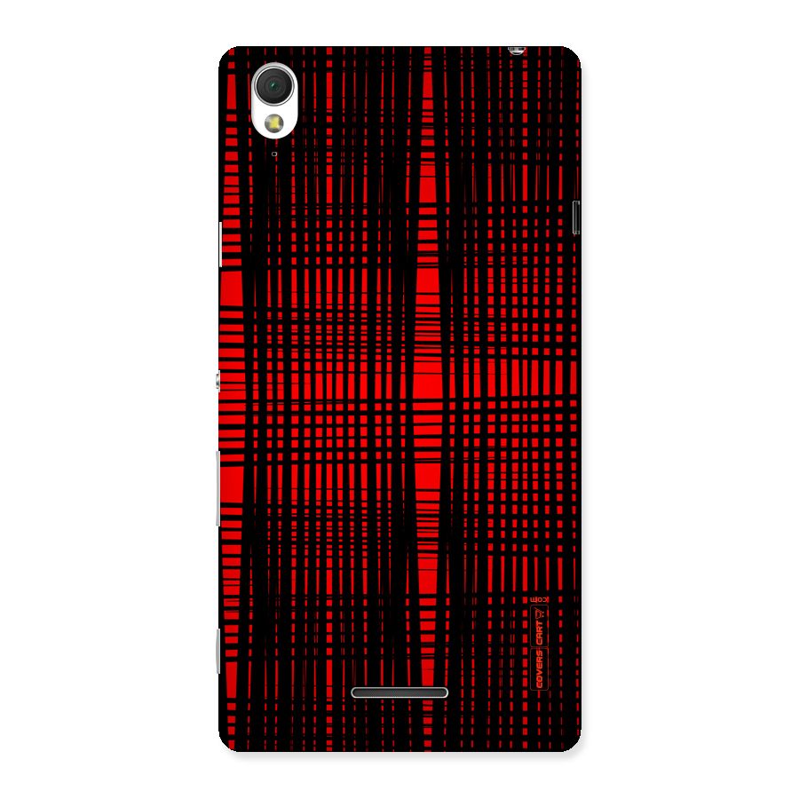 Red Net Design Back Case for Sony Xperia T3