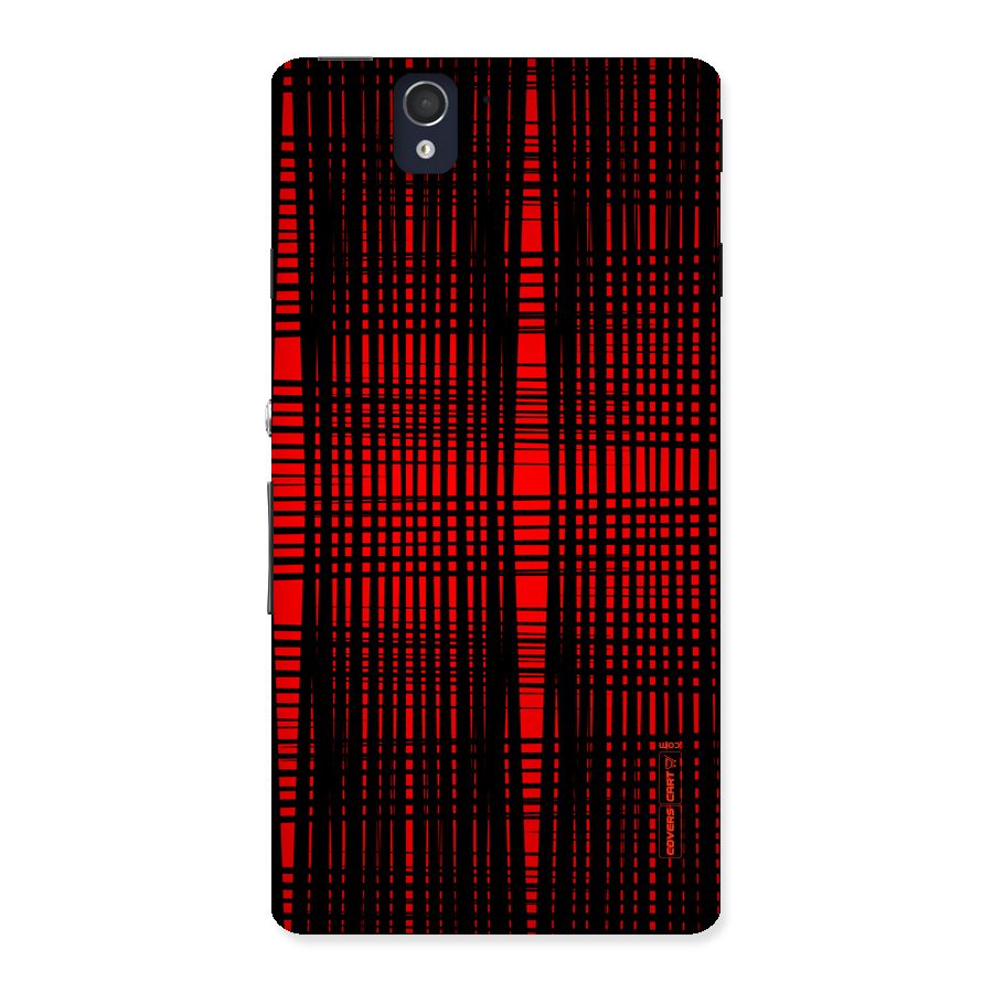 Red Net Design Back Case for Sony Xperia Z