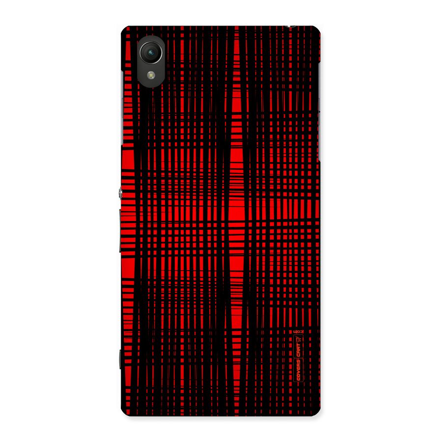 Red Net Design Back Case for Sony Xperia Z1