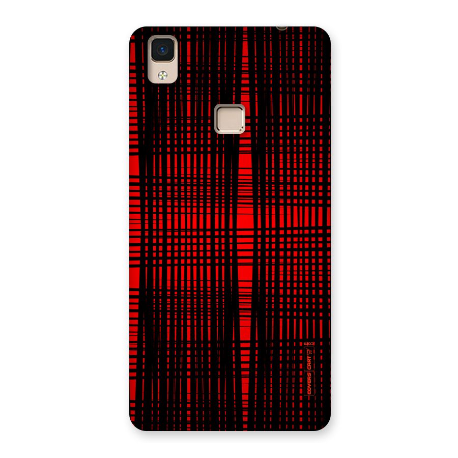 Red Net Design Back Case for V3 Max