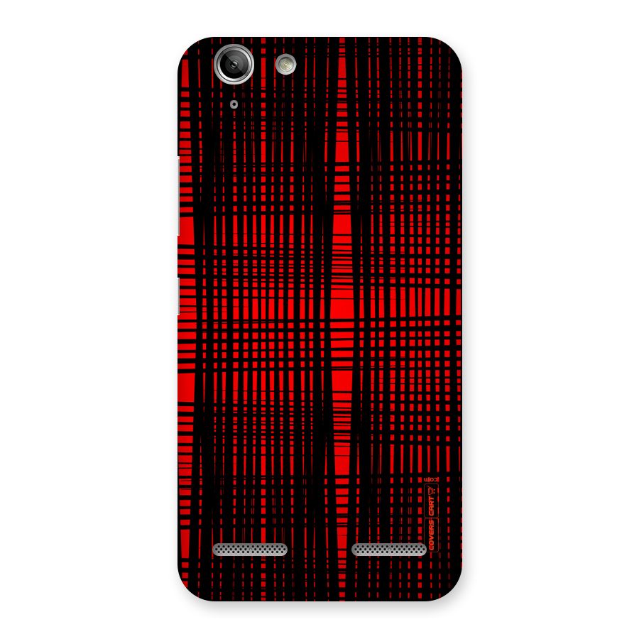 Red Net Design Back Case for Vibe K5
