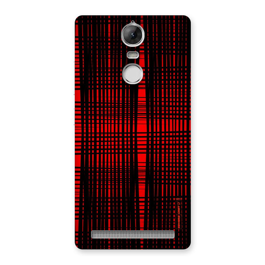Red Net Design Back Case for Vibe K5 Note