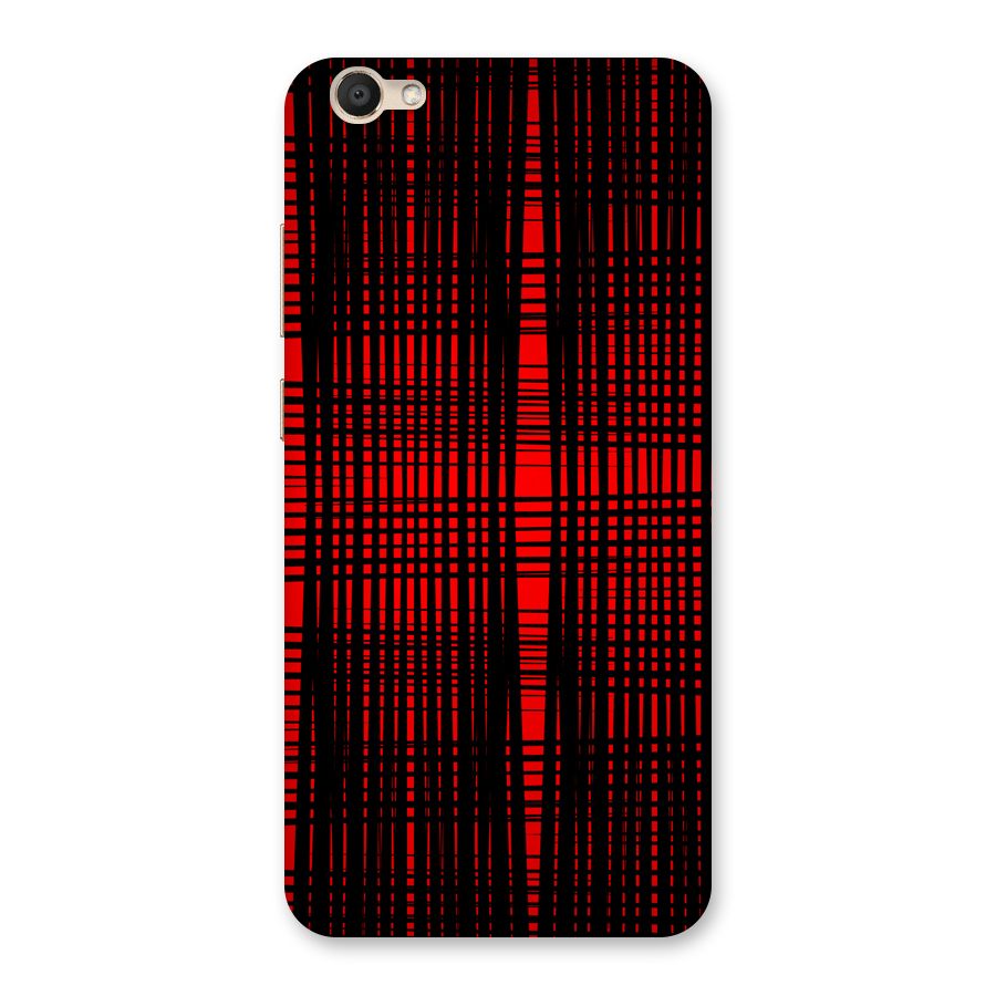 Red Net Design Back Case for Vivo V5