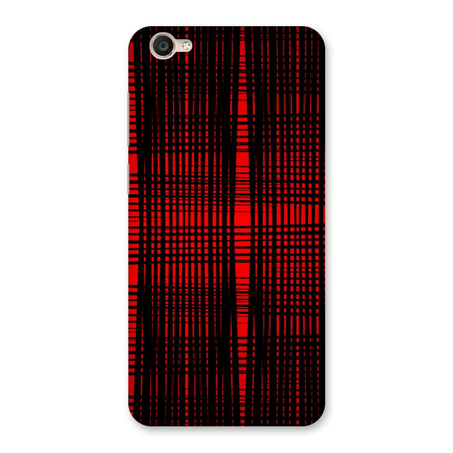 Red Net Design Back Case for Vivo Y55L