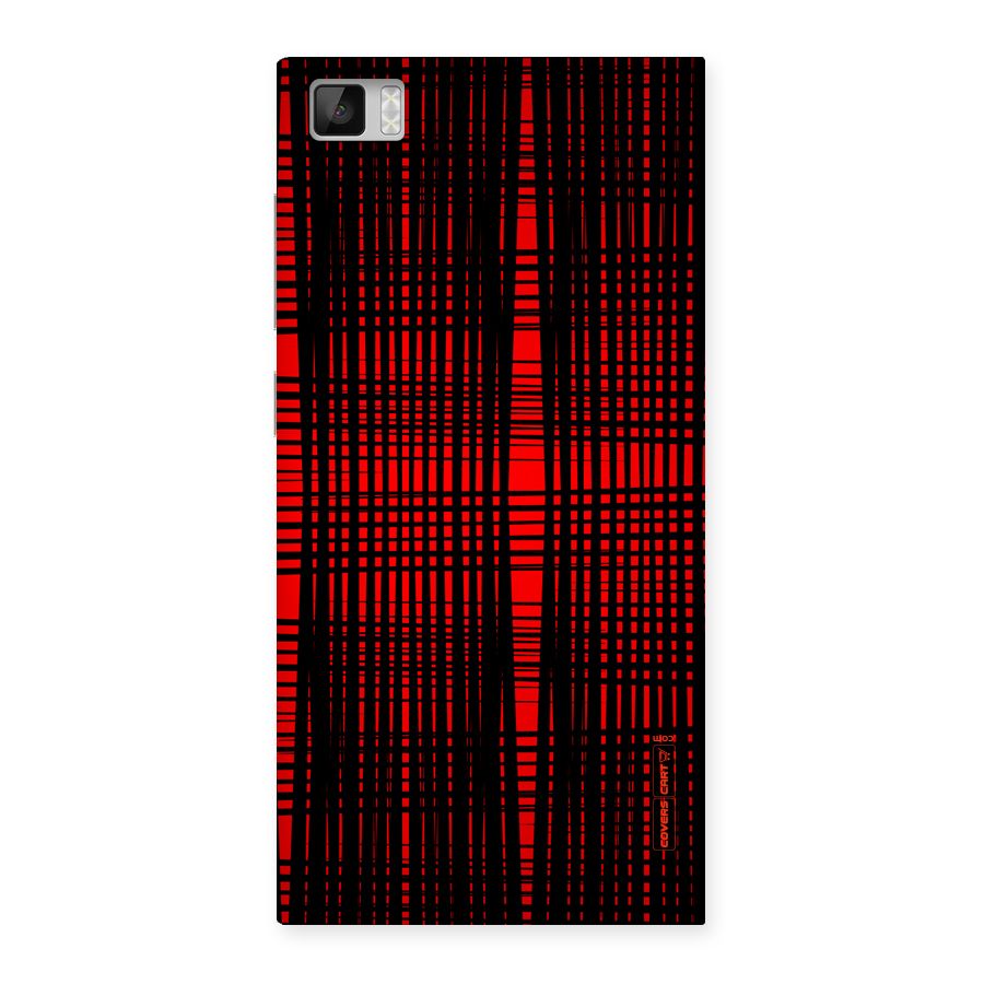 Red Net Design Back Case for Xiaomi Mi3