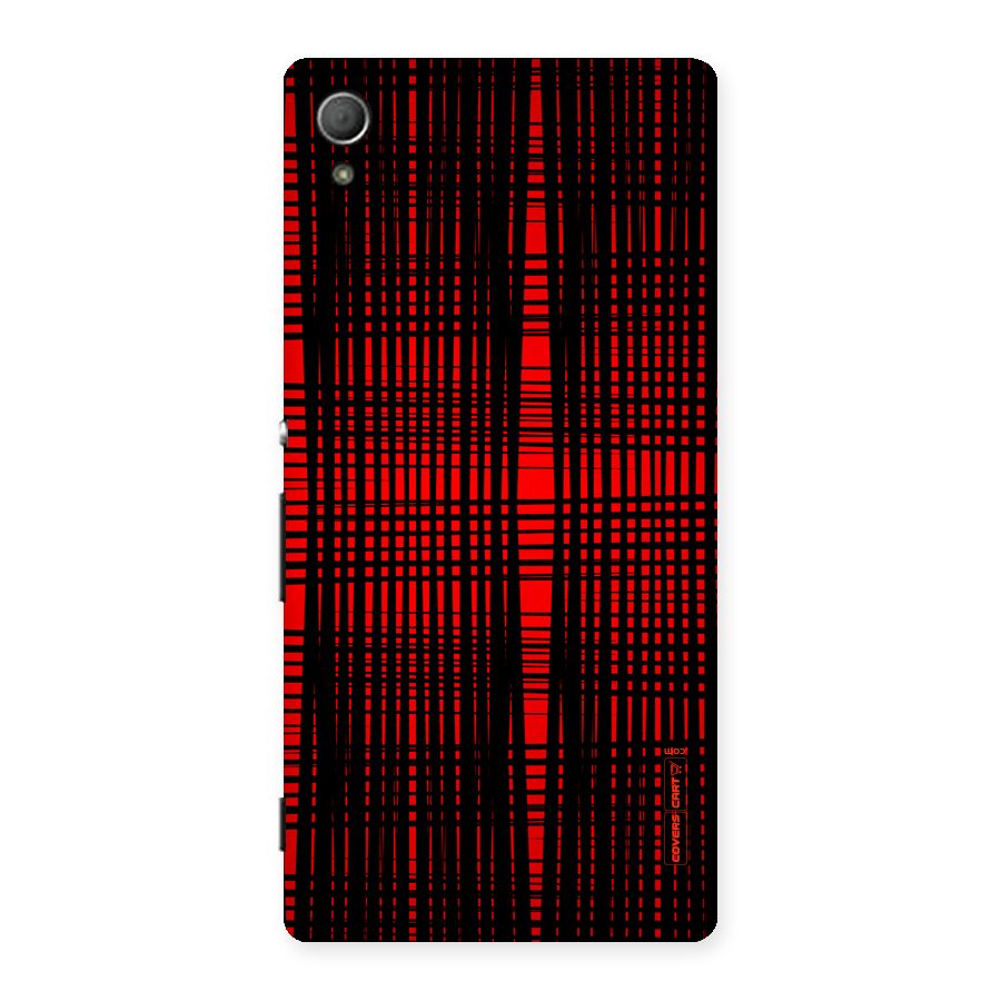 Red Net Design Back Case for Xperia Z4