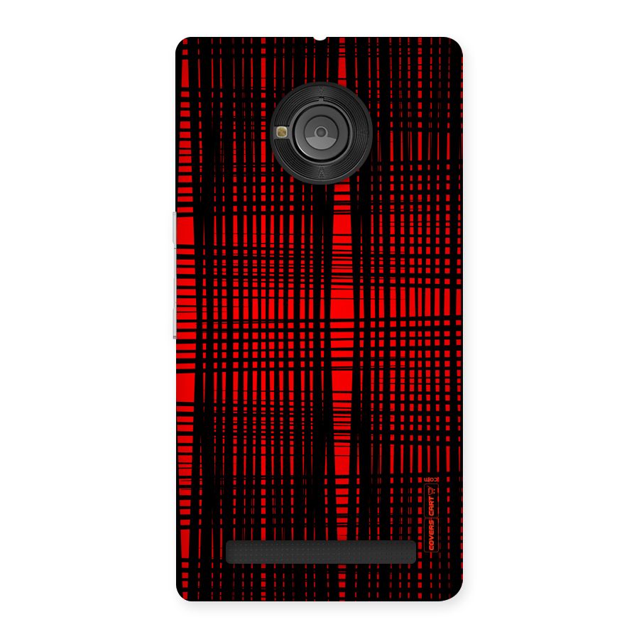 Red Net Design Back Case for Yu Yunique