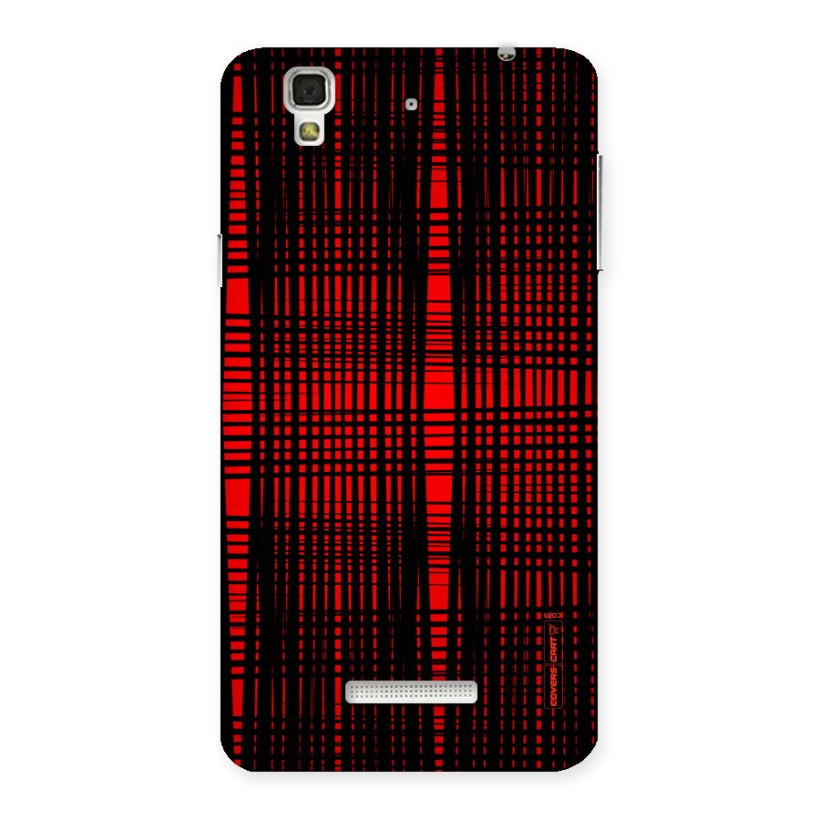Red Net Design Back Case for Yu Yureka