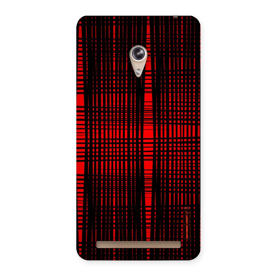 Red Net Design Back Case for Zenfone 6