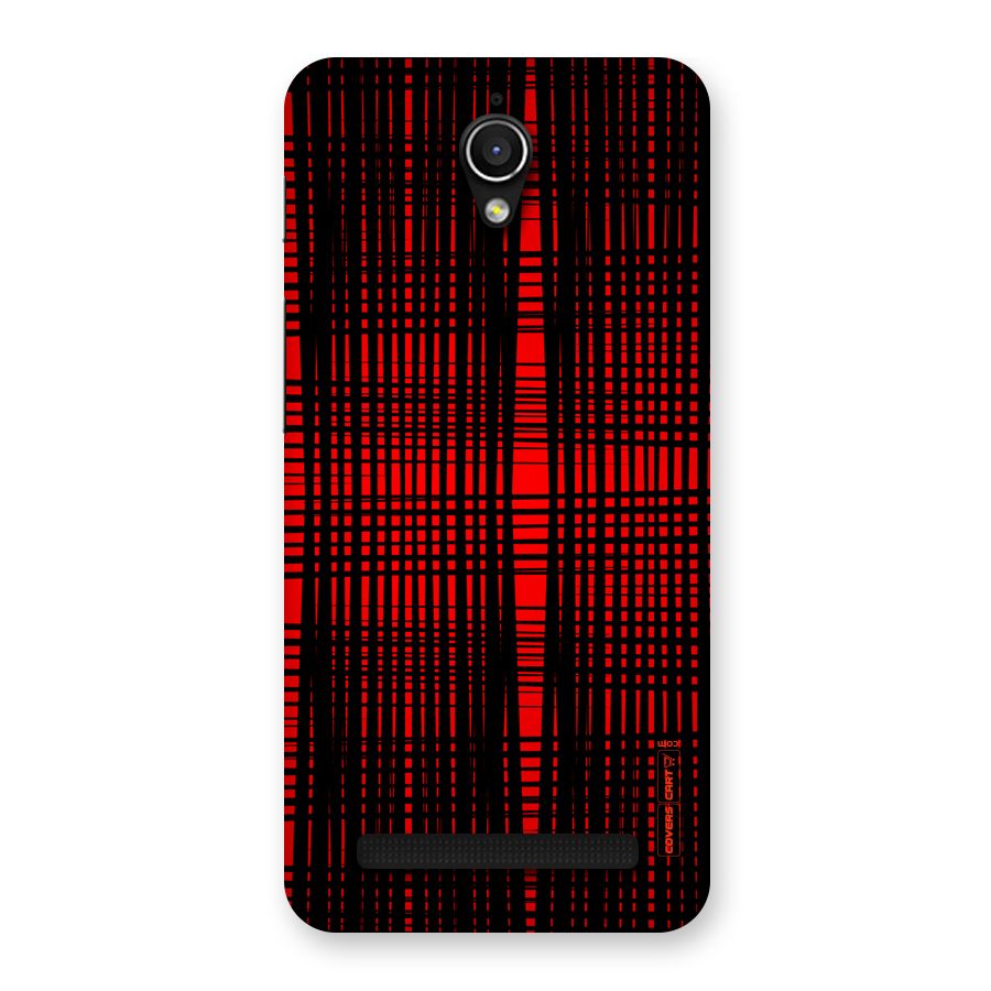 Red Net Design Back Case for Zenfone Go