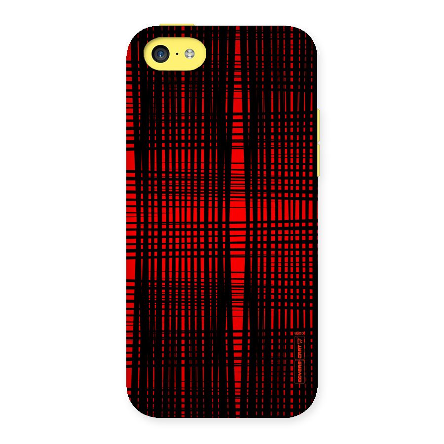 Red Net Design Back Case for iPhone 5C