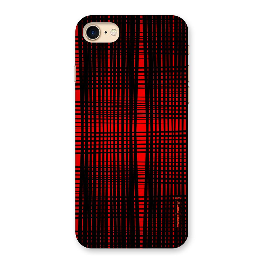 Red Net Design Back Case for iPhone 7