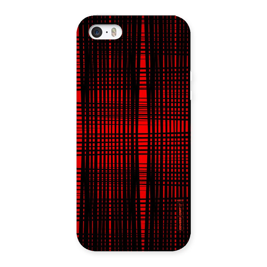 Red Net Design Back Case for iPhone SE