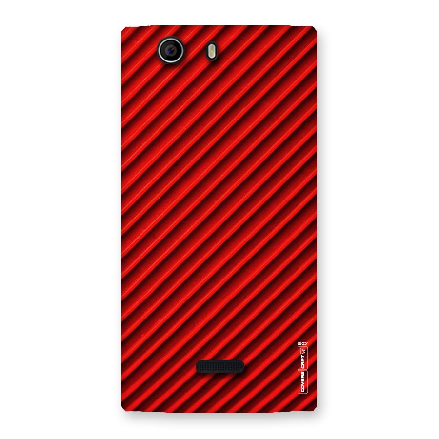 Red Rugged Stripes Back Case for Canvas Nitro 2 E311