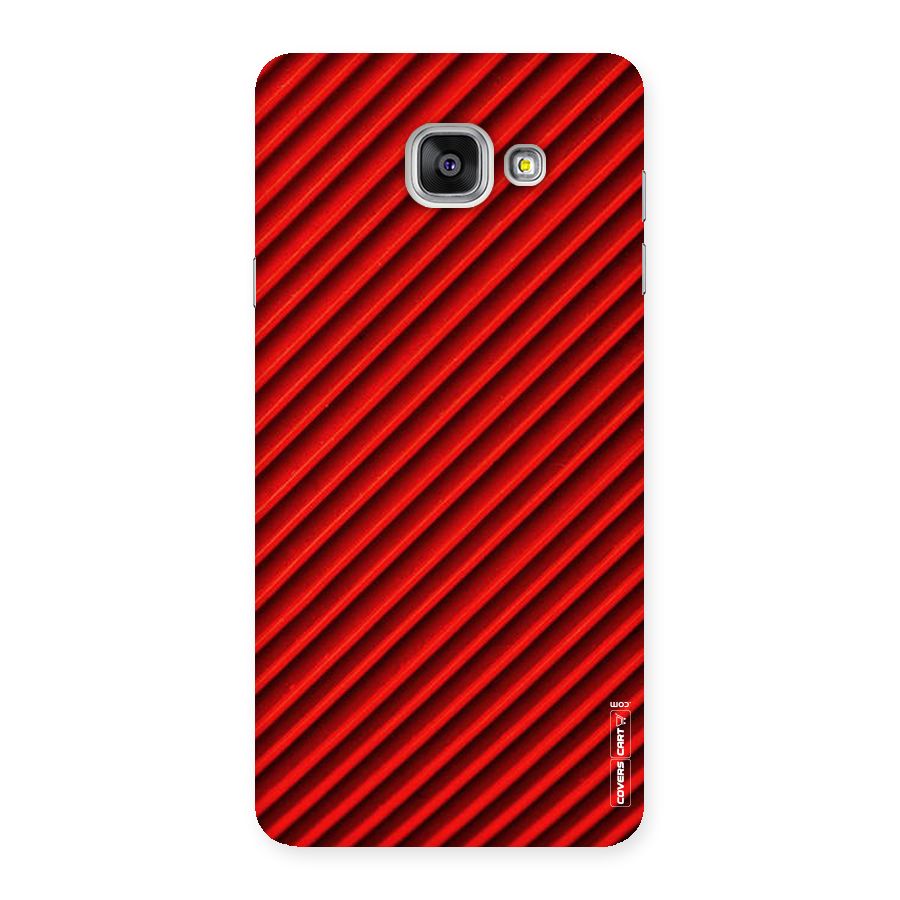 Red Rugged Stripes Back Case for Galaxy A7 2016
