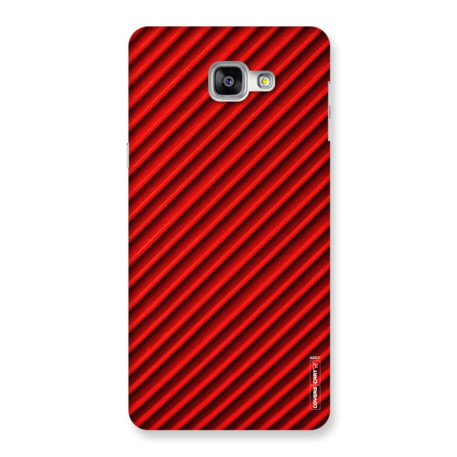 Red Rugged Stripes Back Case for Galaxy A9