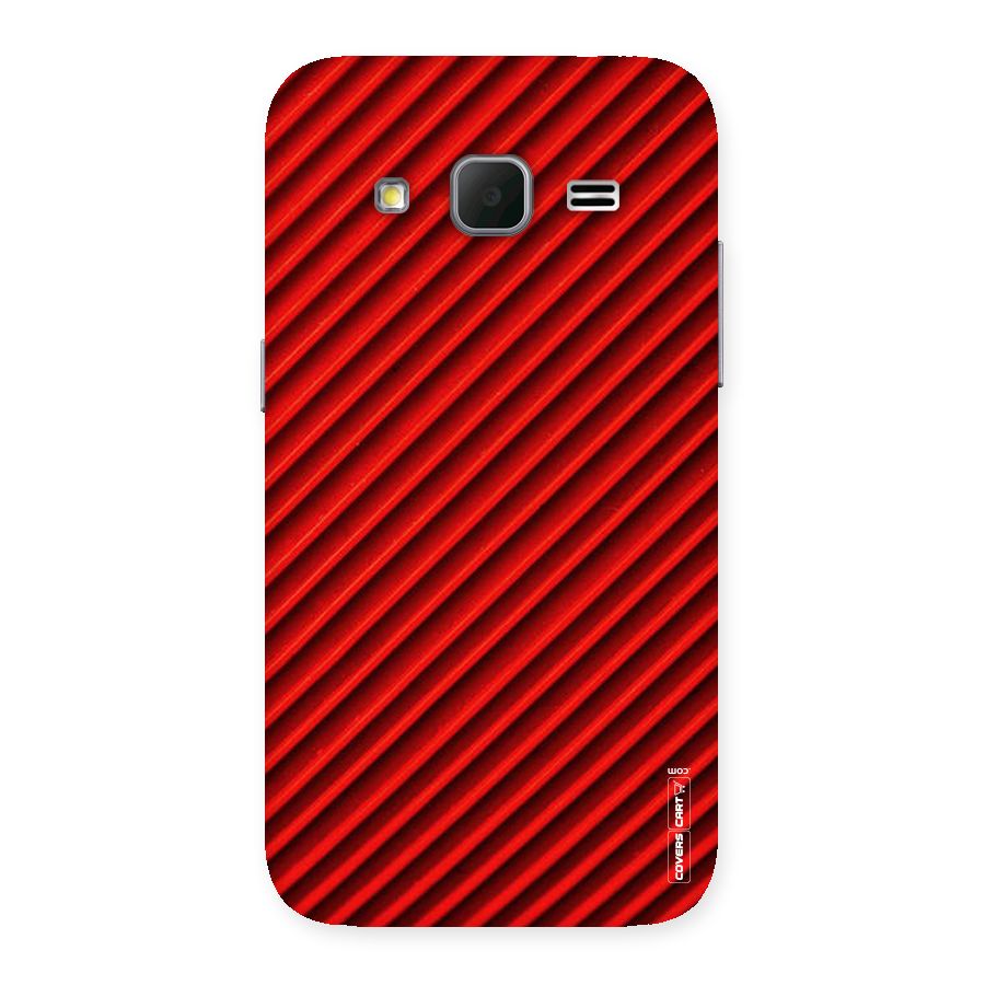 Red Rugged Stripes Back Case for Galaxy Core Prime