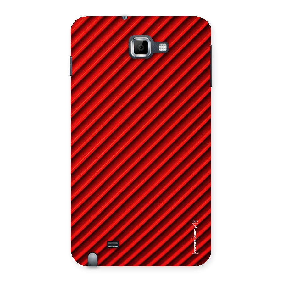 Red Rugged Stripes Back Case for Galaxy Note