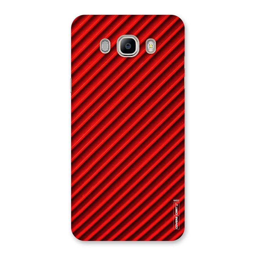 Red Rugged Stripes Back Case for Galaxy On8