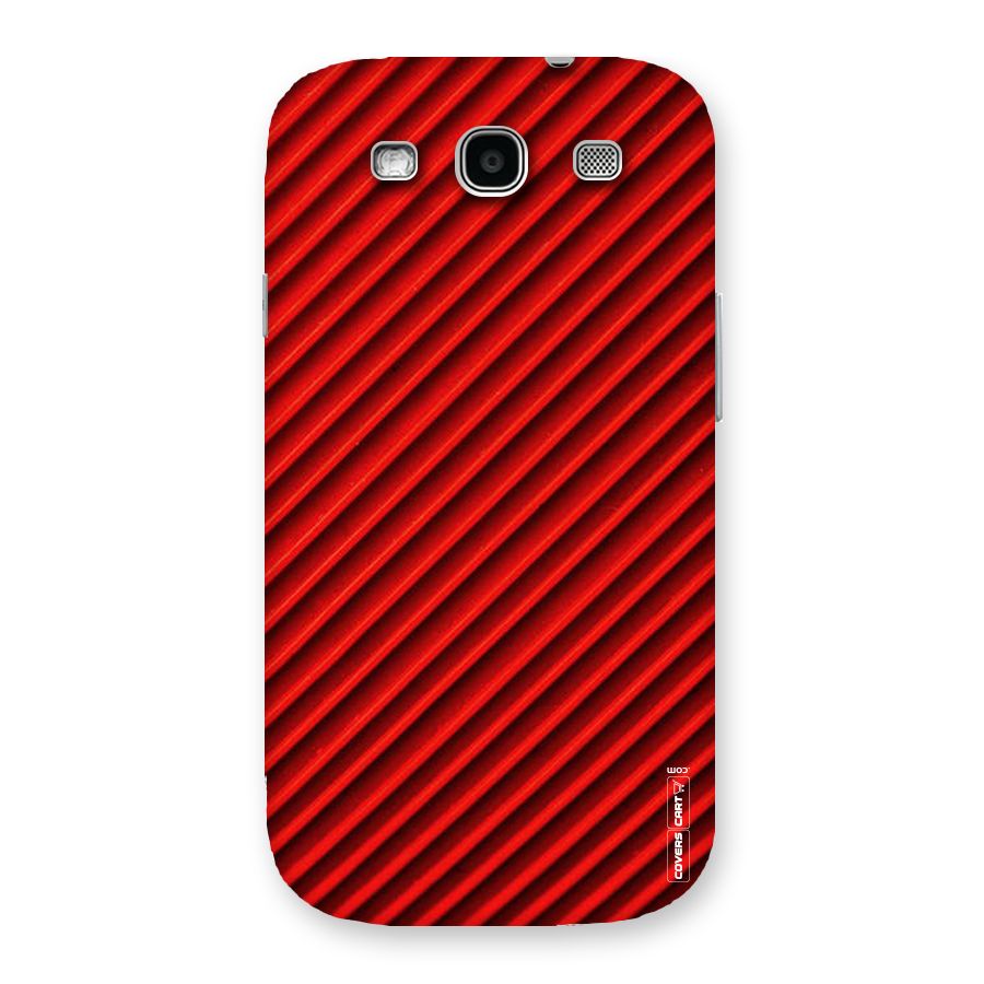 Red Rugged Stripes Back Case for Galaxy S3