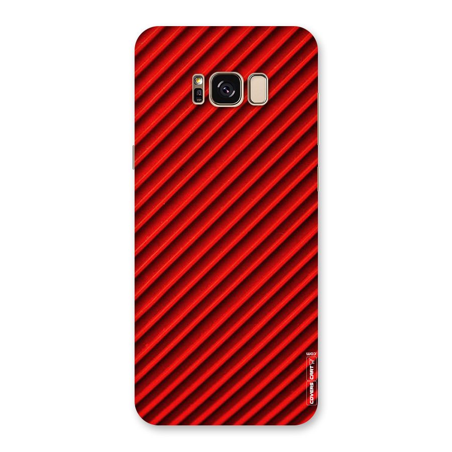 Red Rugged Stripes Back Case for Galaxy S8 Plus
