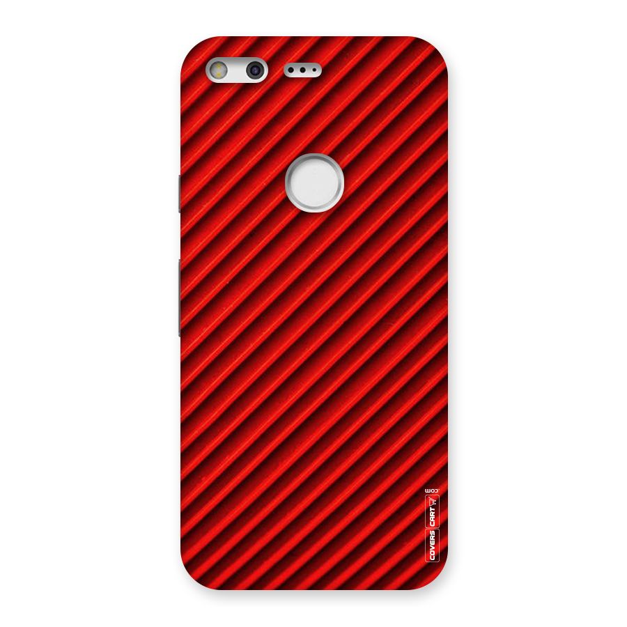 Red Rugged Stripes Back Case for Google Pixel