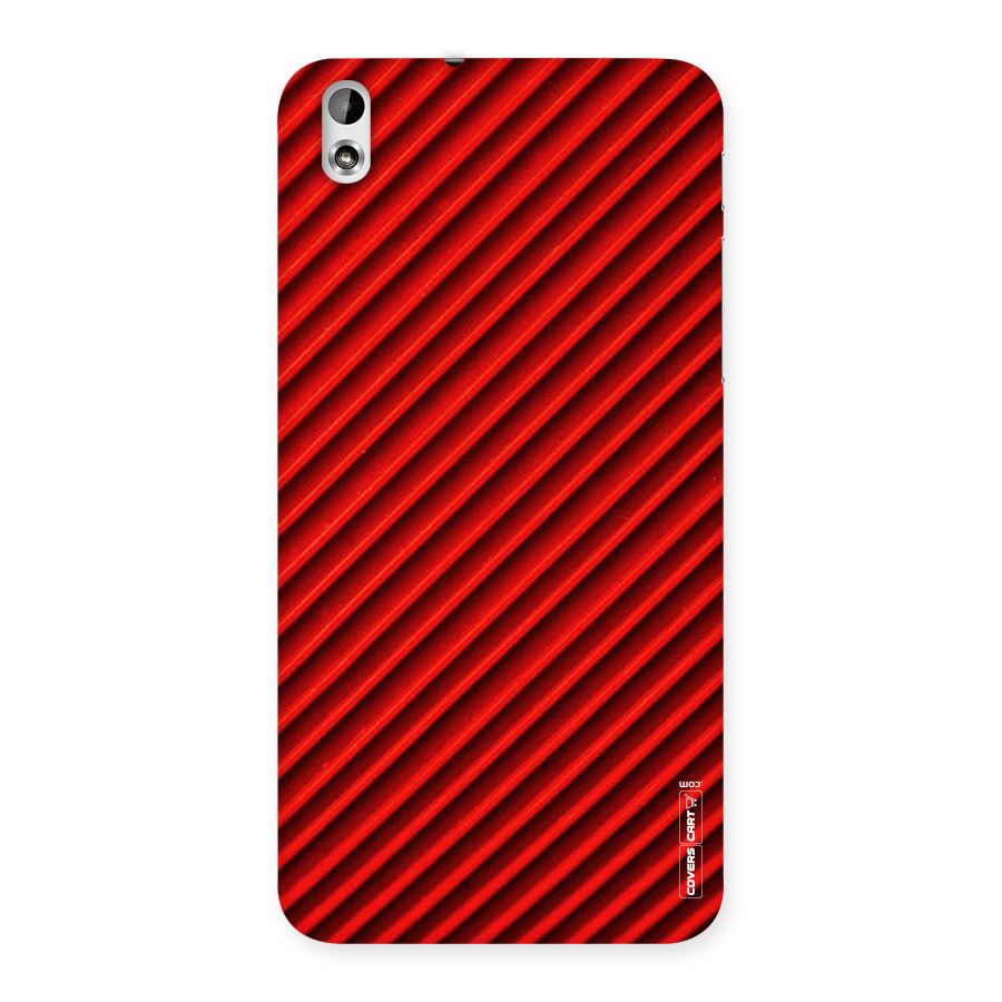 Red Rugged Stripes Back Case for HTC Desire 816g
