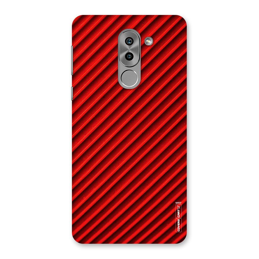 Red Rugged Stripes Back Case for Honor 6X