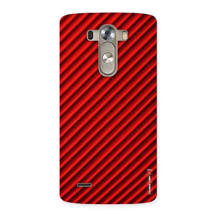 Red Rugged Stripes Back Case for LG G3