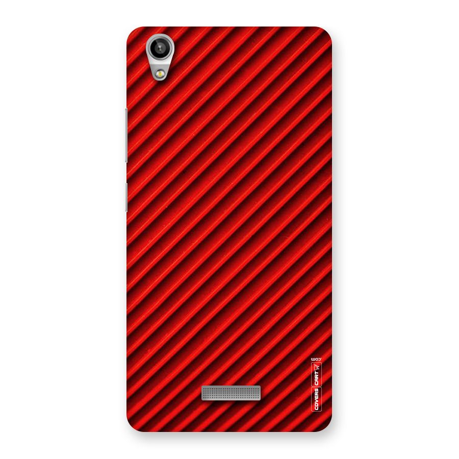 Red Rugged Stripes Back Case for Lava-Pixel-V1