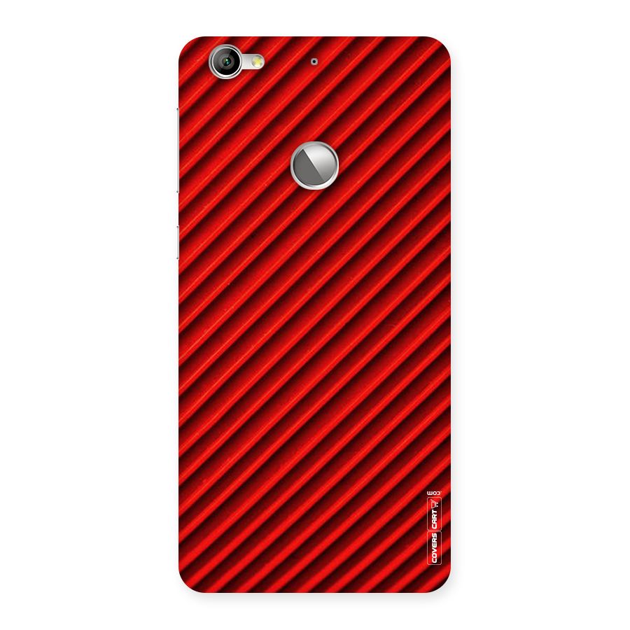 Red Rugged Stripes Back Case for LeTV Le 1s