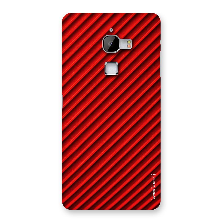 Red Rugged Stripes Back Case for LeTv Le Max