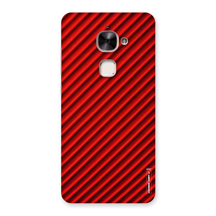 Red Rugged Stripes Back Case for Le 2