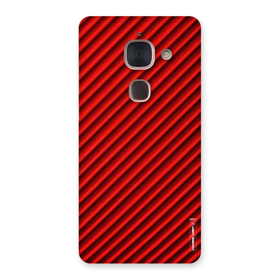 Red Rugged Stripes Back Case for Le Max 2