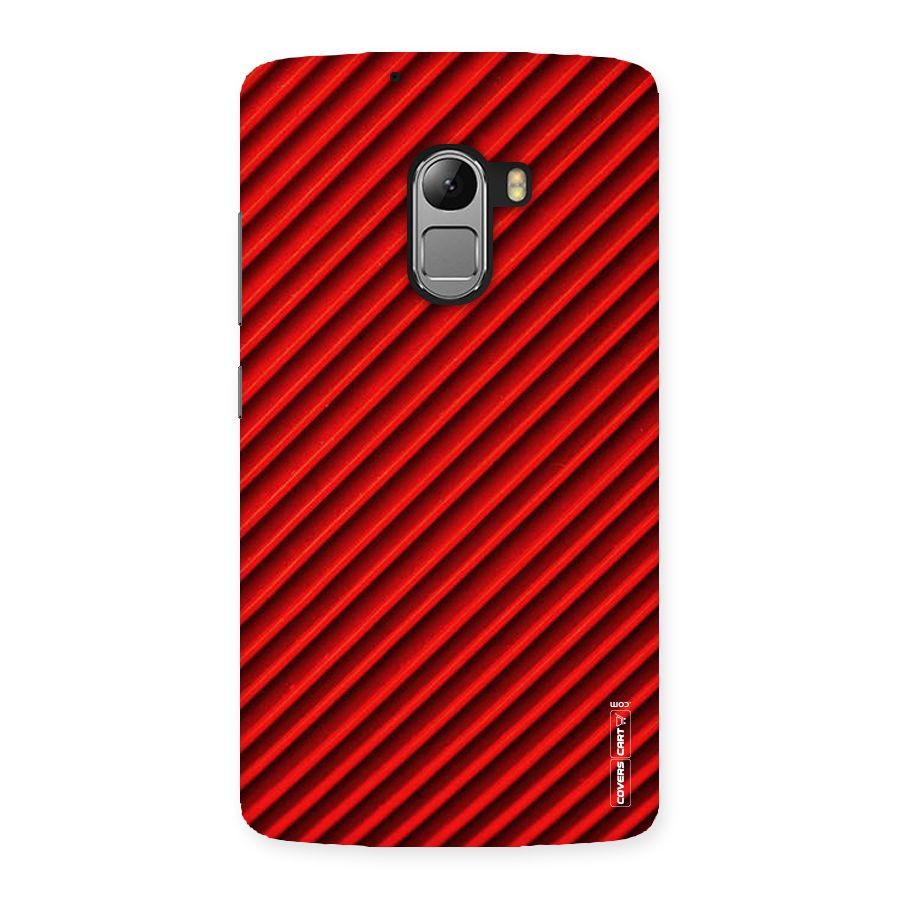 Red Rugged Stripes Back Case for Lenovo K4 Note