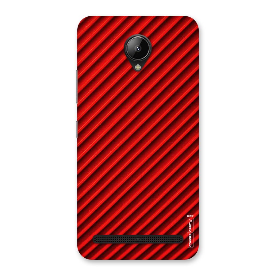 Red Rugged Stripes Back Case for Lenovo C2