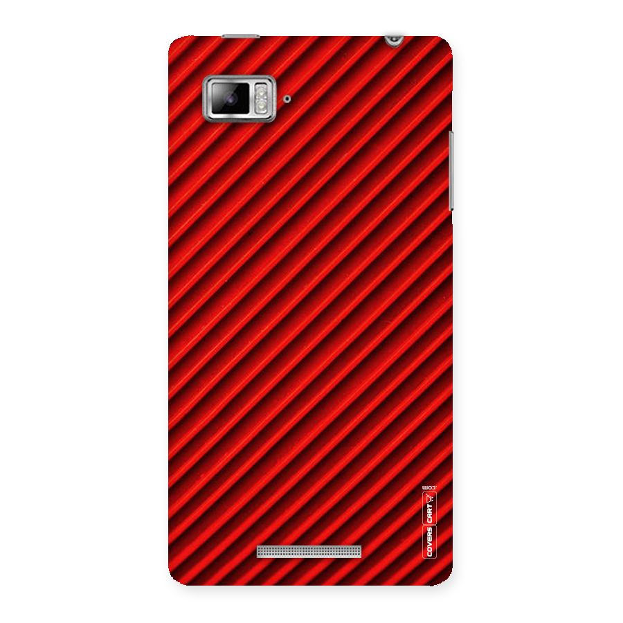 Red Rugged Stripes Back Case for Lenovo Vibe Z K910