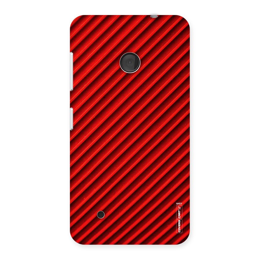 Red Rugged Stripes Back Case for Lumia 530