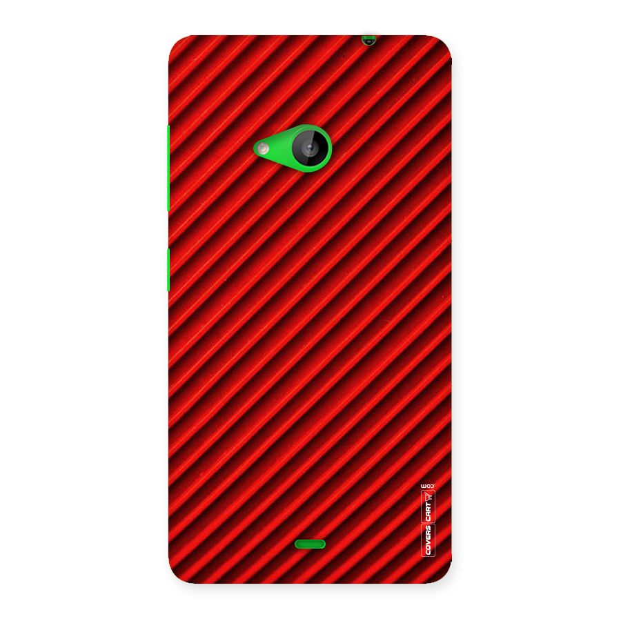 Red Rugged Stripes Back Case for Lumia 535