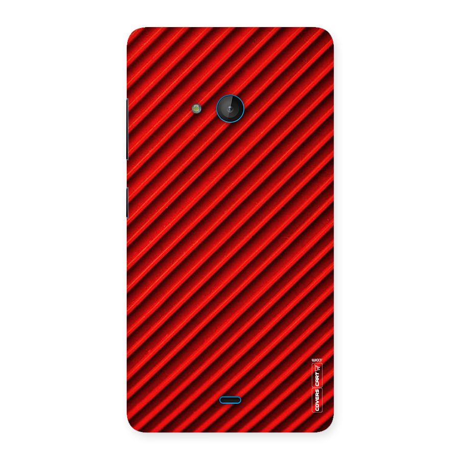 Red Rugged Stripes Back Case for Lumia 540