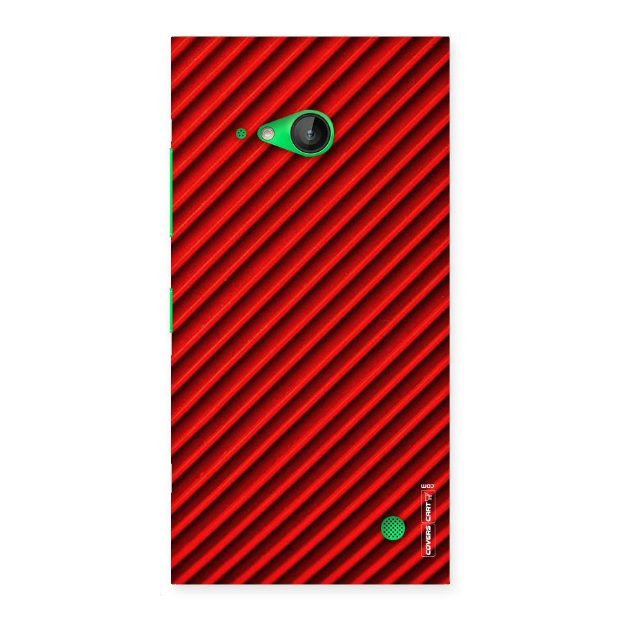 Red Rugged Stripes Back Case for Lumia 730