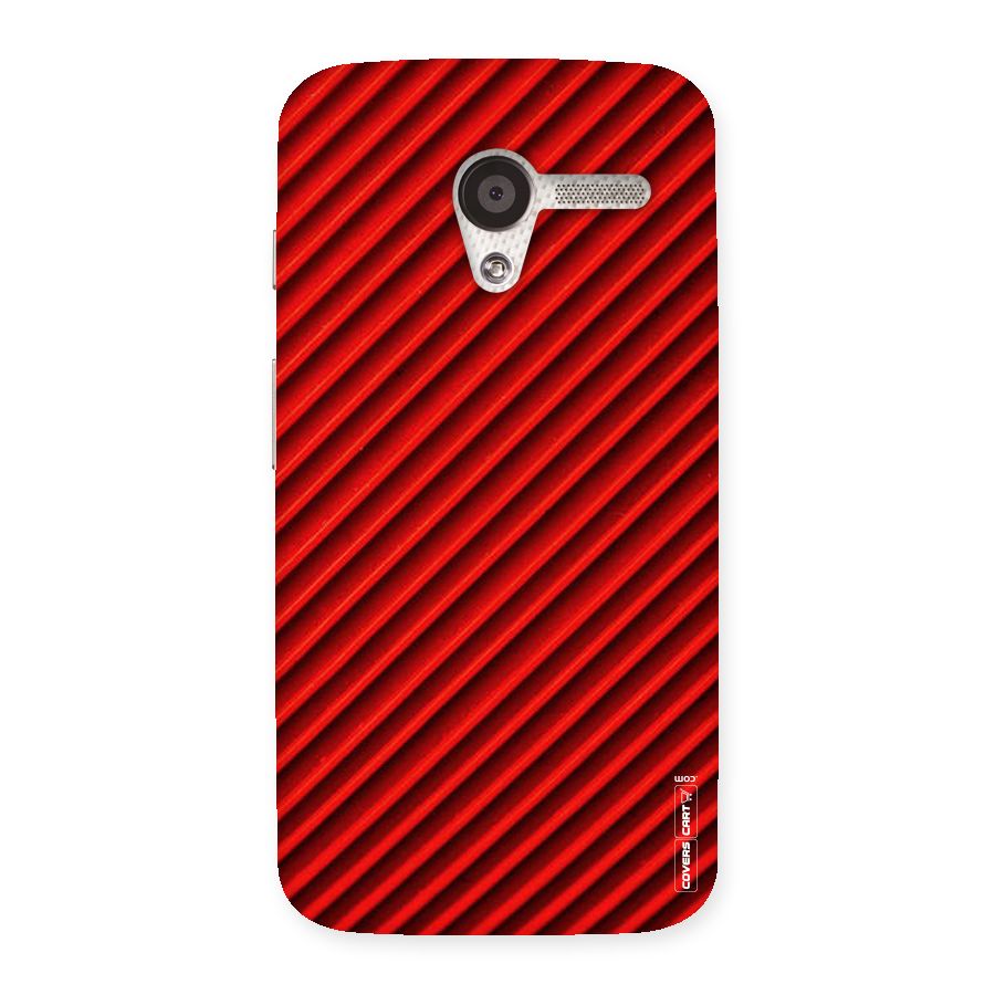 Red Rugged Stripes Back Case for Moto X