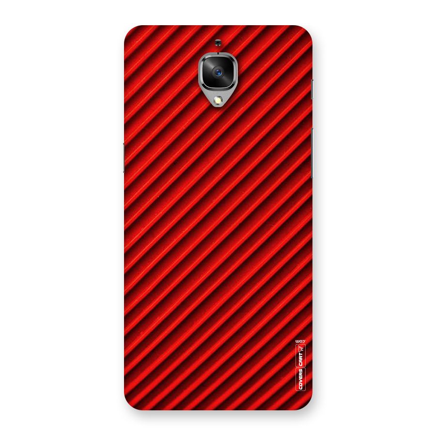 Red Rugged Stripes Back Case for OnePlus 3